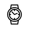 Wrist watch icon vector set. wristlet watch illustration sign collection. Time symbol. Hour logo. Royalty Free Stock Photo