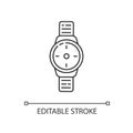 Wrist watch linear icon Royalty Free Stock Photo