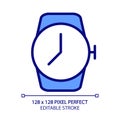Wrist watch pixel perfect RGB color icon