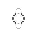 Wristlet watch. Time symbol