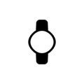 Wristlet watch. Time symbol