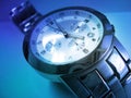 Wristwatch In Blue - Time Is Money