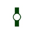 Wristwatch icon. Men's hand watches accessory.