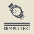 Wristwatch icon or sign