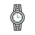 Wristwatch icon vector image.