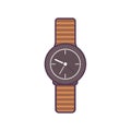 Wristwatch vector illustration isolated on background
