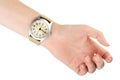 Wristwatch on woman hand