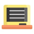 write board vector flat icon, school and education icon Royalty Free Stock Photo