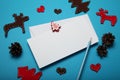 Write christmas letter for Santa Claus. Person wish list