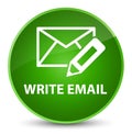 Write email elegant green round button