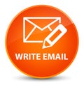 Write email elegant orange round button