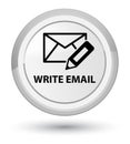 Write email prime white round button