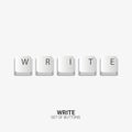 Write. Keyboard buttons on white background. Vector illustration. Royalty Free Stock Photo