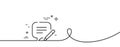 Write line icon. Edit email message sign. Continuous line with curl. Vector Royalty Free Stock Photo