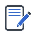 Write Note Icon Royalty Free Stock Photo
