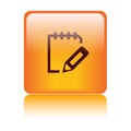 Write notepad icon web button