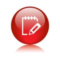 Write notepad icon web button