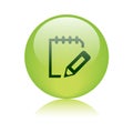 Write notepad icon web button