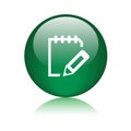 Write notepad icon web button