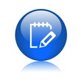 Write notepad icon web button