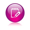 Write notepad icon web button