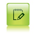 Write notepad icon web button
