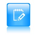 Write notepad icon web button
