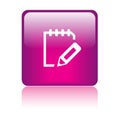 Write notepad icon web button