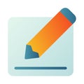 Write pen form field single isolated icon with smooth style