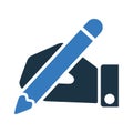 Write, pencil, pen icon. Simple editable vector illustration Royalty Free Stock Photo