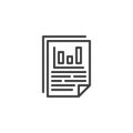 Write Report line icon
