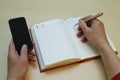 Write to a notebook from your phone