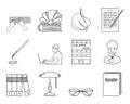 Writer Icon Set Royalty Free Stock Photo