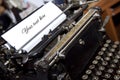 Writer`s typewriter