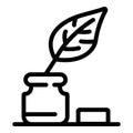 Writer tools icon, outline style