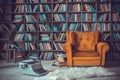 Writer work place objects no people library Royalty Free Stock Photo