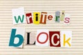 Writers block frustration inspiration creativity creative writer stress Royalty Free Stock Photo