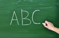 Writing abc Royalty Free Stock Photo