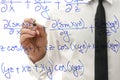 Writing complicated math equation on virtual board