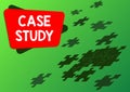 Writing displaying text Case Study. Internet Concept A subject matter to be discussed and related to the topic Jigsaw
