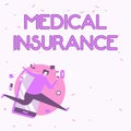 Writing displaying text Medical Insurance. Business approach reimburse the insured for expenses incurred from illness