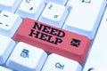 Writing displaying text Need Help. Business concept When someone is under pressure and cannot handle the situation Royalty Free Stock Photo