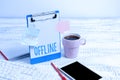 Writing displaying text Offline. Concept meaning Not having directly connected to a computer or external network Typing Royalty Free Stock Photo