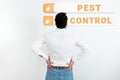 Writing displaying text Pest Control. Business idea Killing destructive insects that attacks crops and livestock