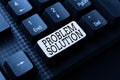 Writing displaying text Problem Solution. Conceptual photo solving consists of using generic methods in orderly manner Royalty Free Stock Photo