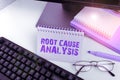 Writing displaying text Root Cause Analysis. Business overview Method of Problem Solving Identify Fault or Problem