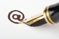 Writing email address Royalty Free Stock Photo