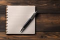 Writing essentials for beautiful handwriting on wooden table, top view Royalty Free Stock Photo