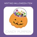 Writing Halloween Item Worksheet