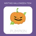 Writing Halloween Item Worksheet